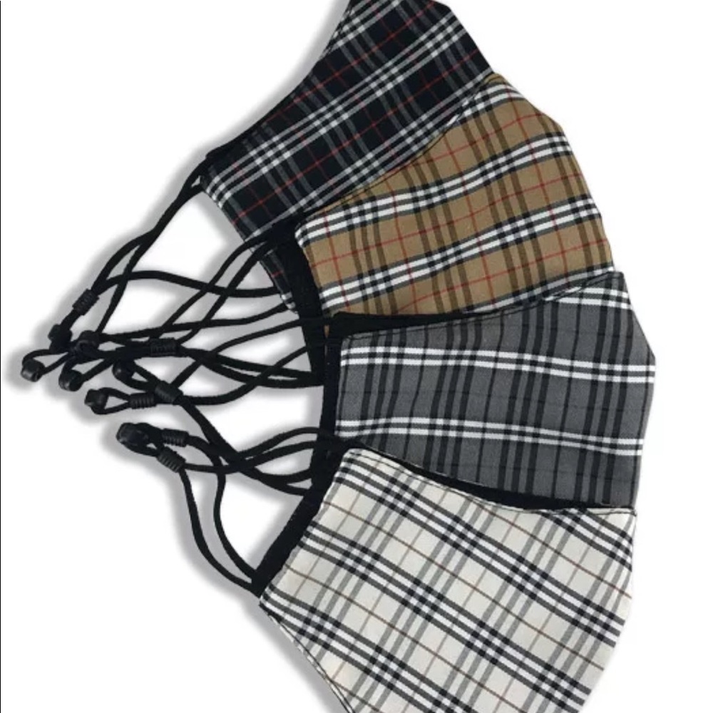 Fashion design washable reusable masks (set of 4)